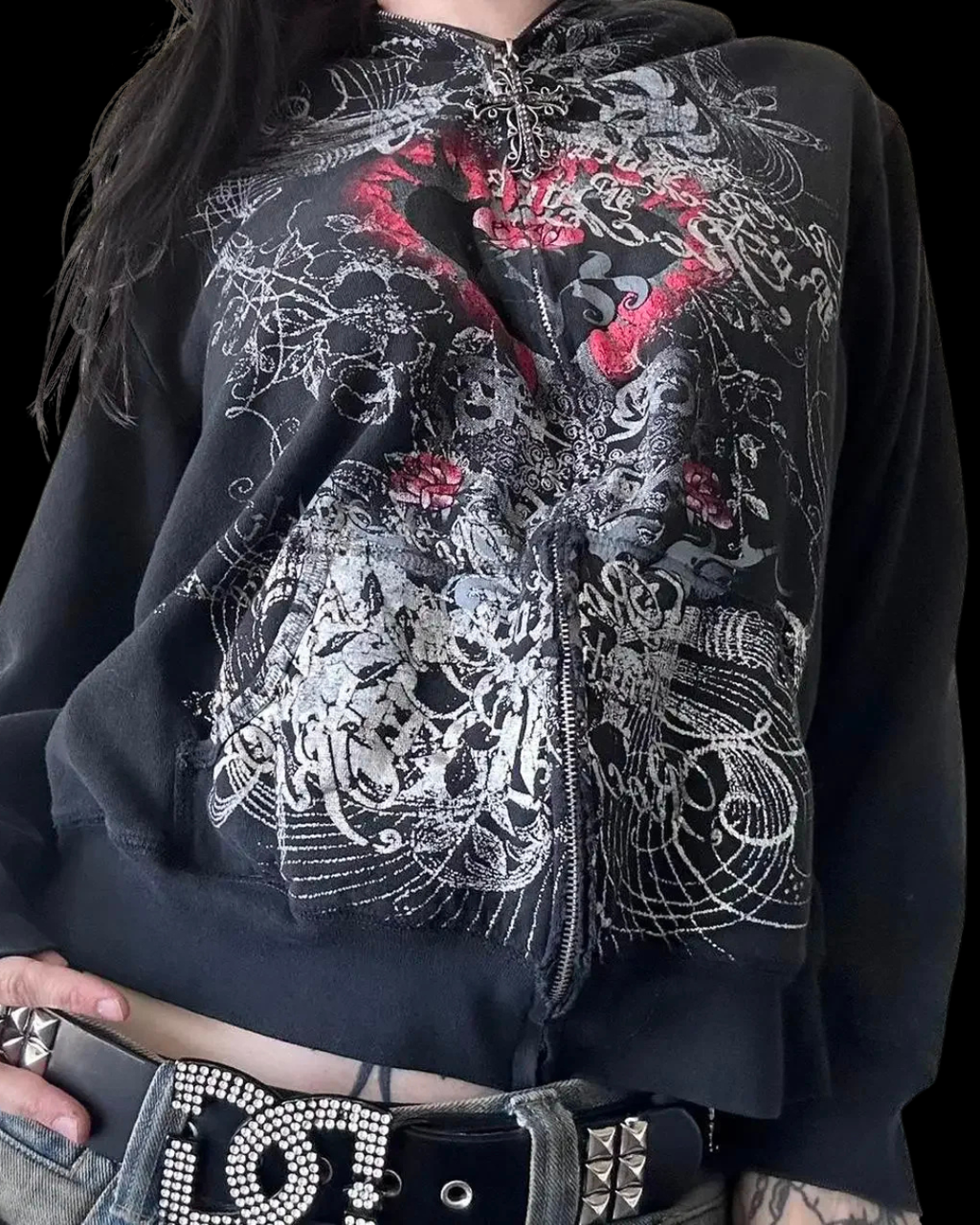 'BLEEDING HEART' ZIPUP