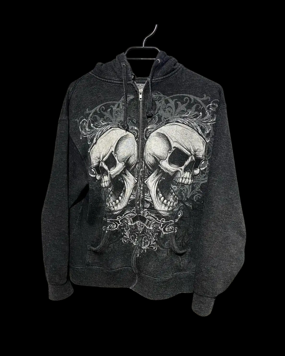 'TWIN SKULLS' ZIPUP