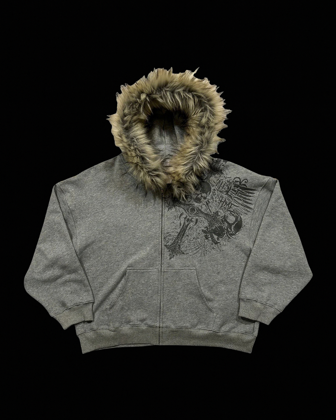 'ARCTIC EYES' FUR HOODIE