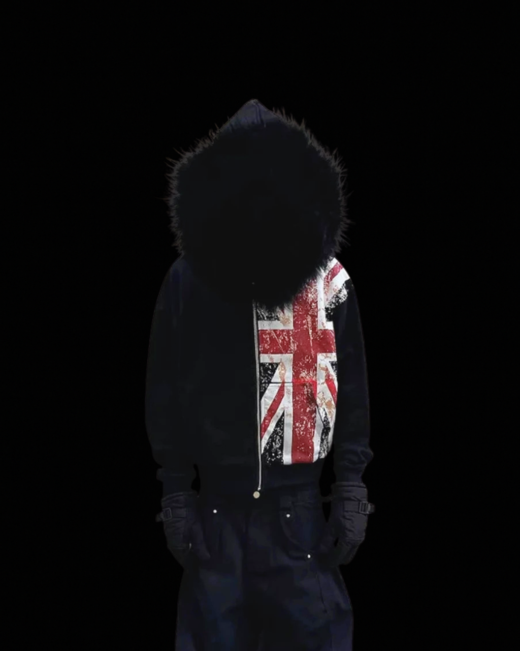 'UNION' FUR HOODIE