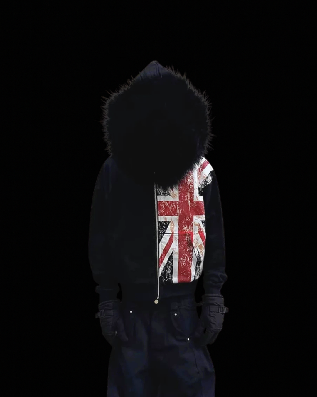 'UNION' FUR HOODIE