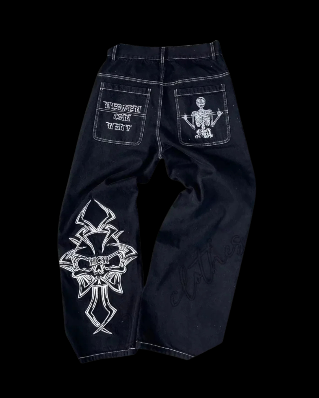 'SKELETAL' JEANS